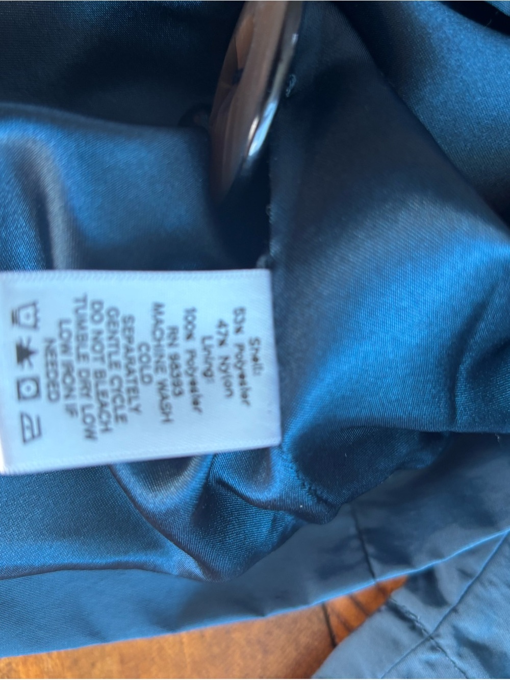 dennis basso Teal Full-Button A-Line Robe Jacket - Picture 9 of 12